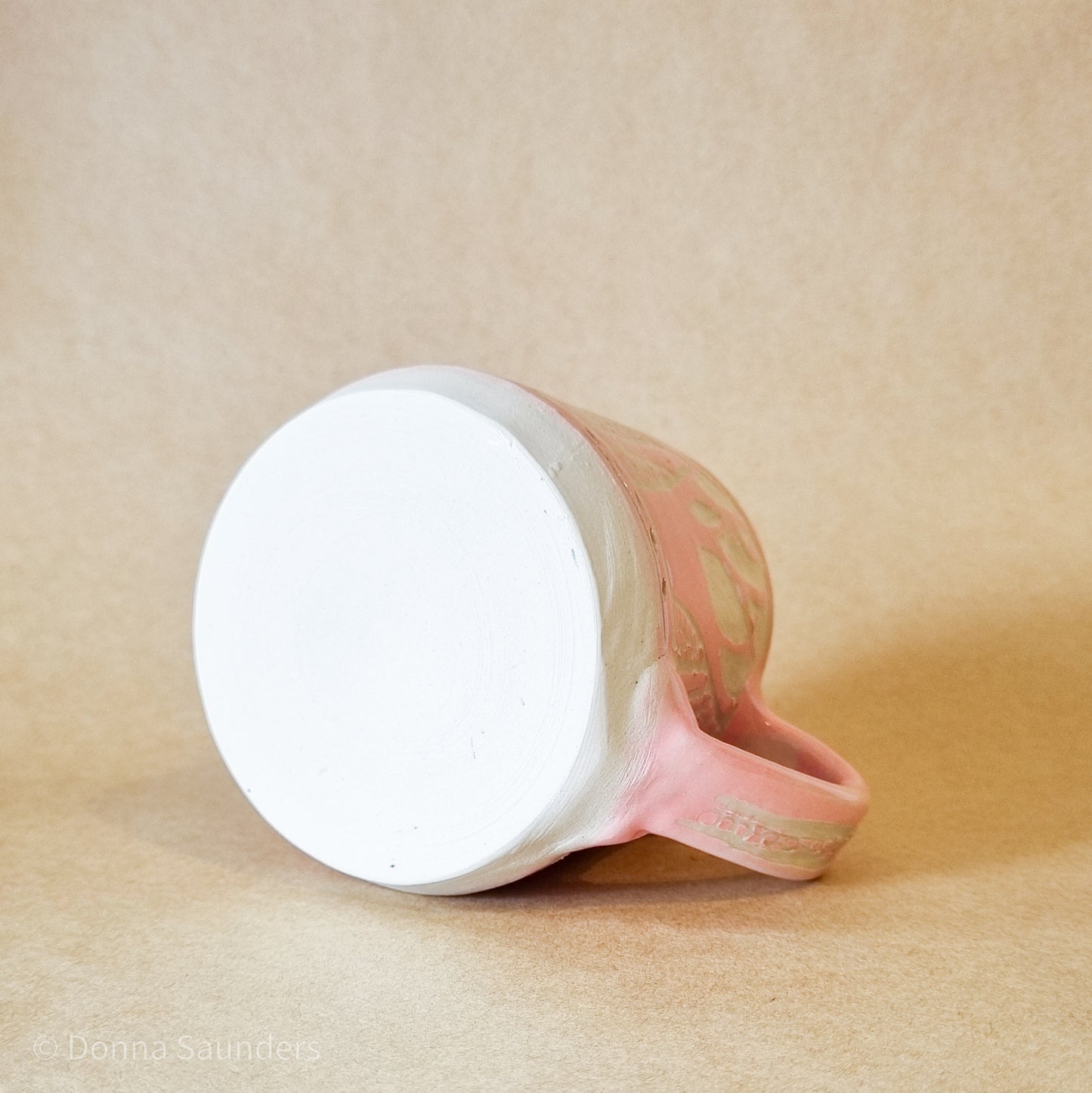 Pale pink carved Mug