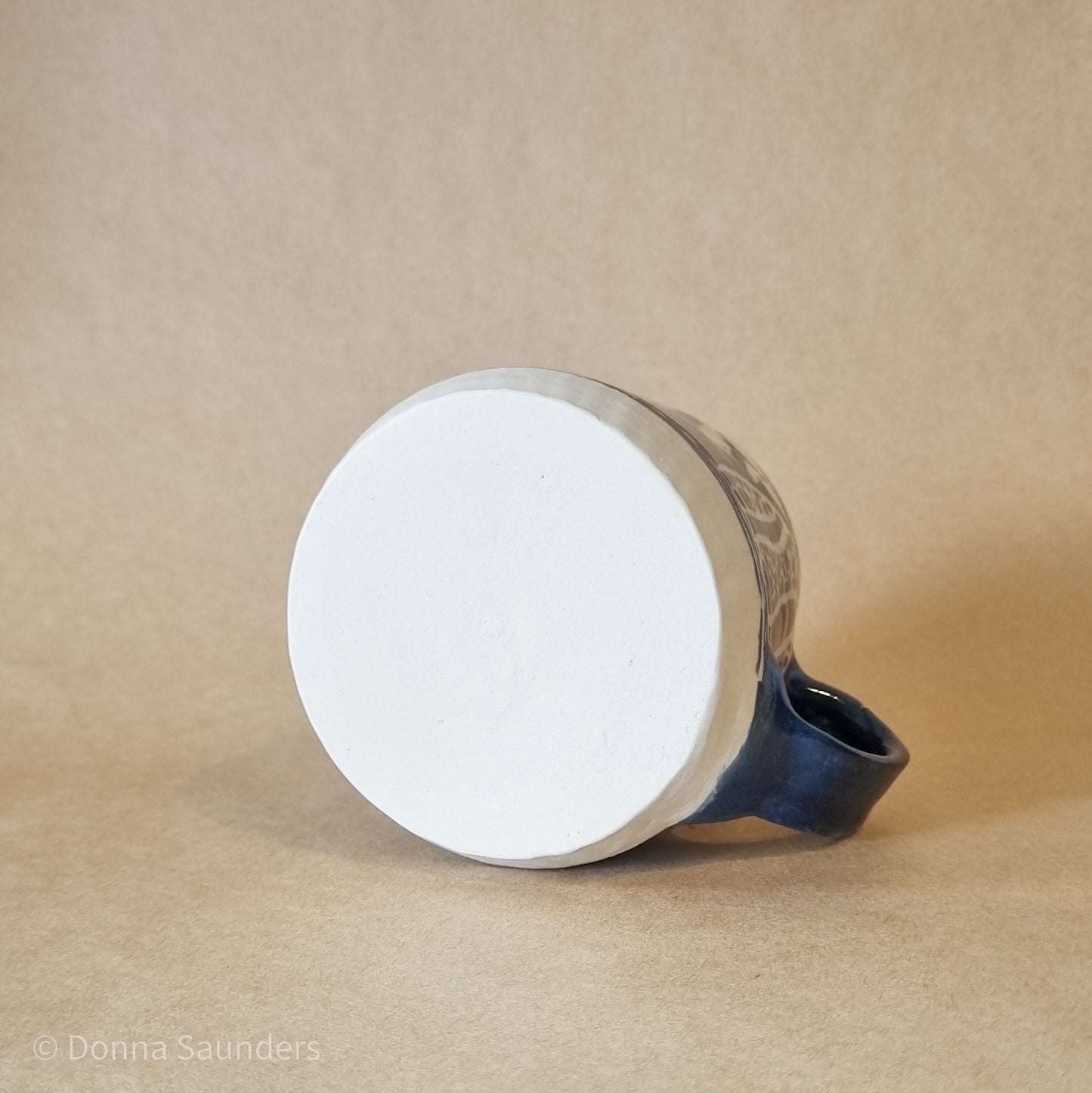 Navy carved Mug
