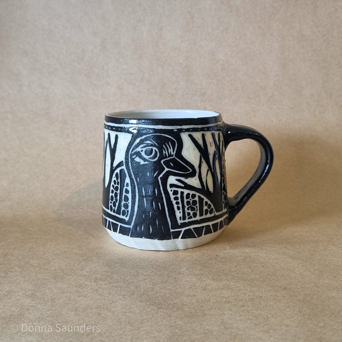 Curlew carved Mug