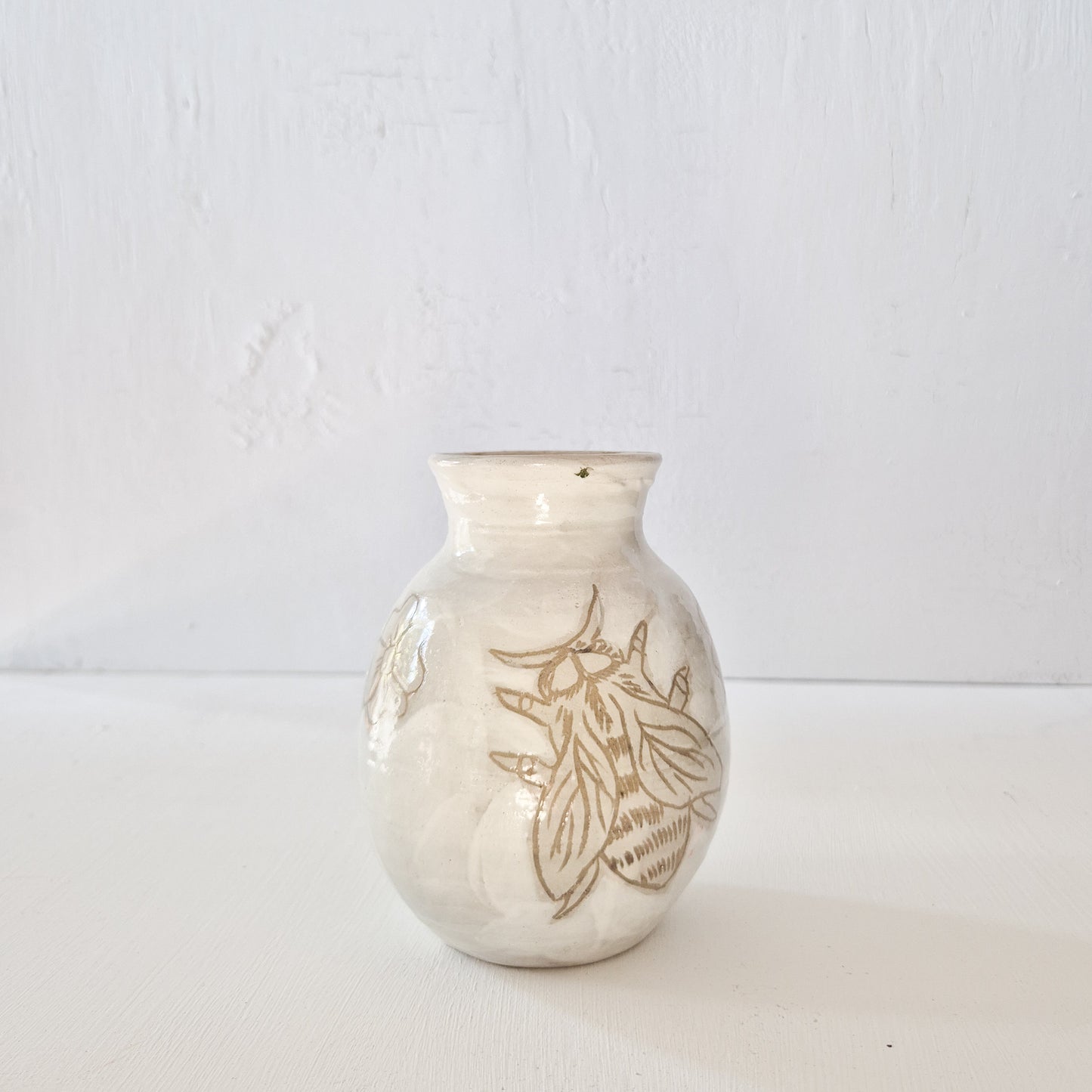 Blue Banded Bee Vase