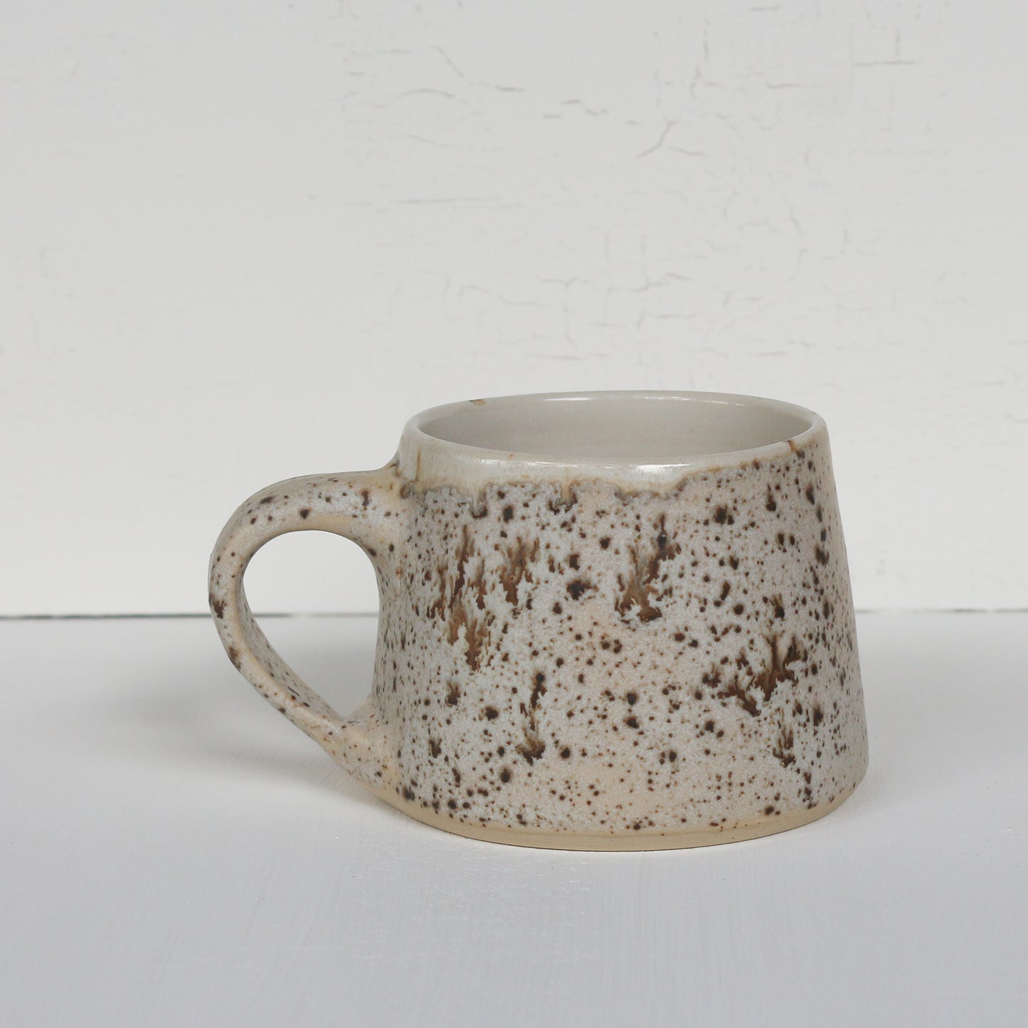 Cream speckled Mug b