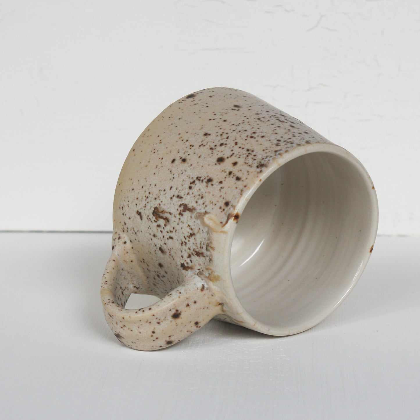 Cream speckled Mug b