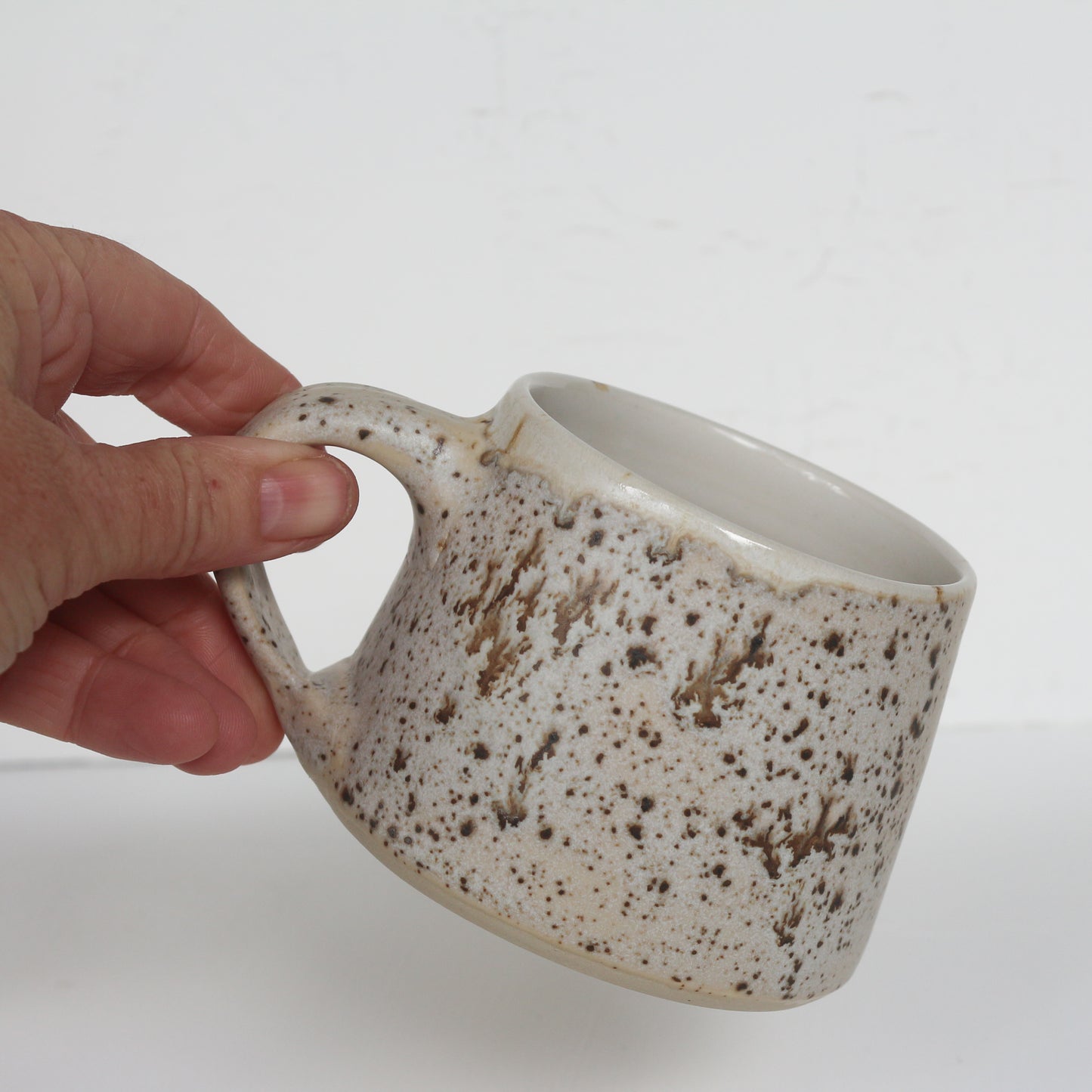 Cream speckled Mug b