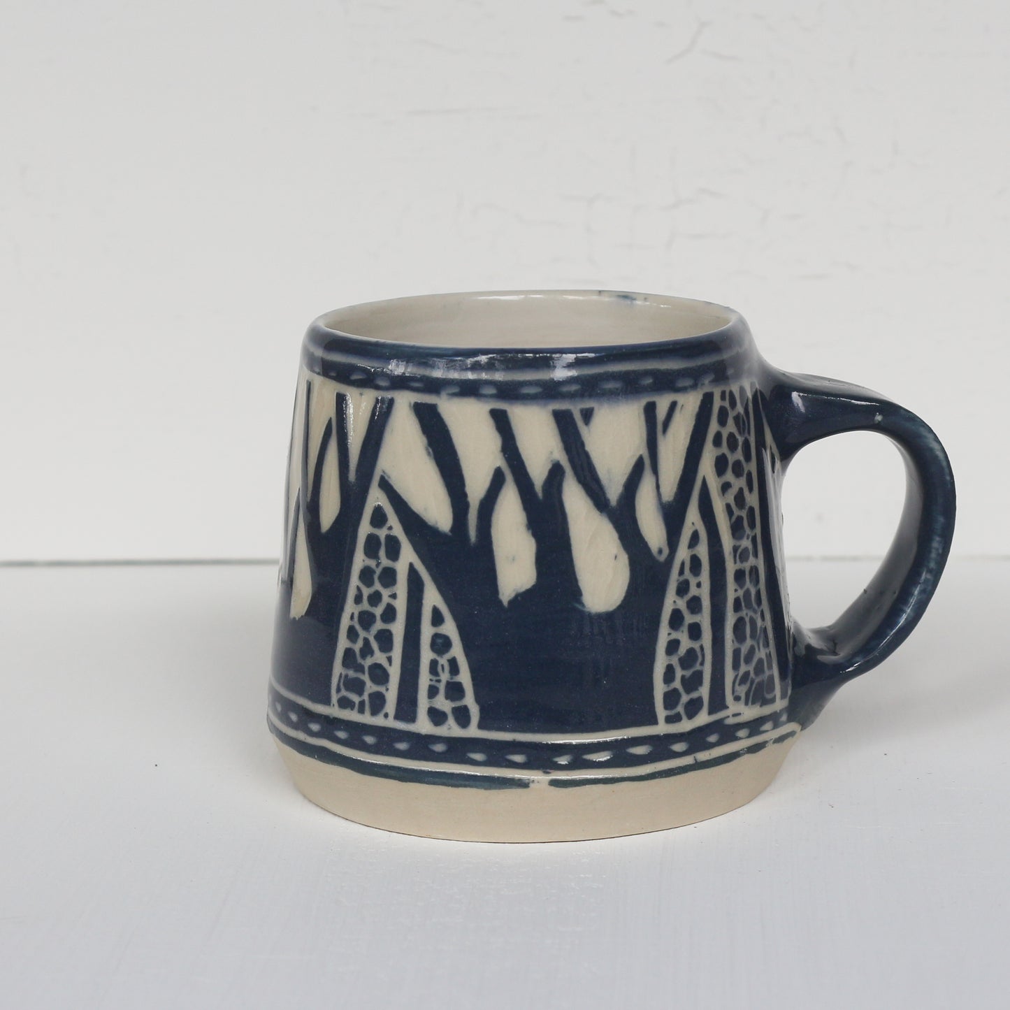 Navy carved Mug