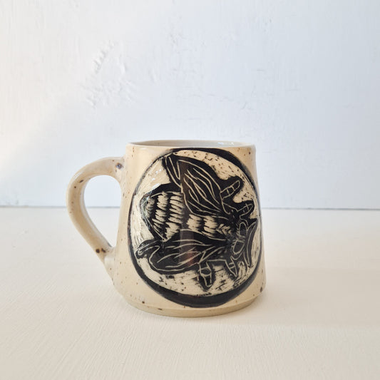 Blue Banded Bee Mug