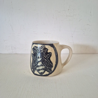 Blue Banded Bee Mug #1
