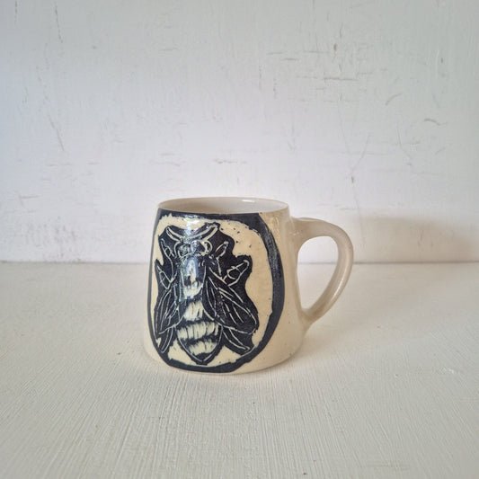Blue Banded Bee Mug #1