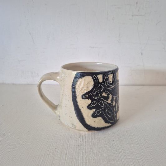 Blue Banded Bee Mug #2