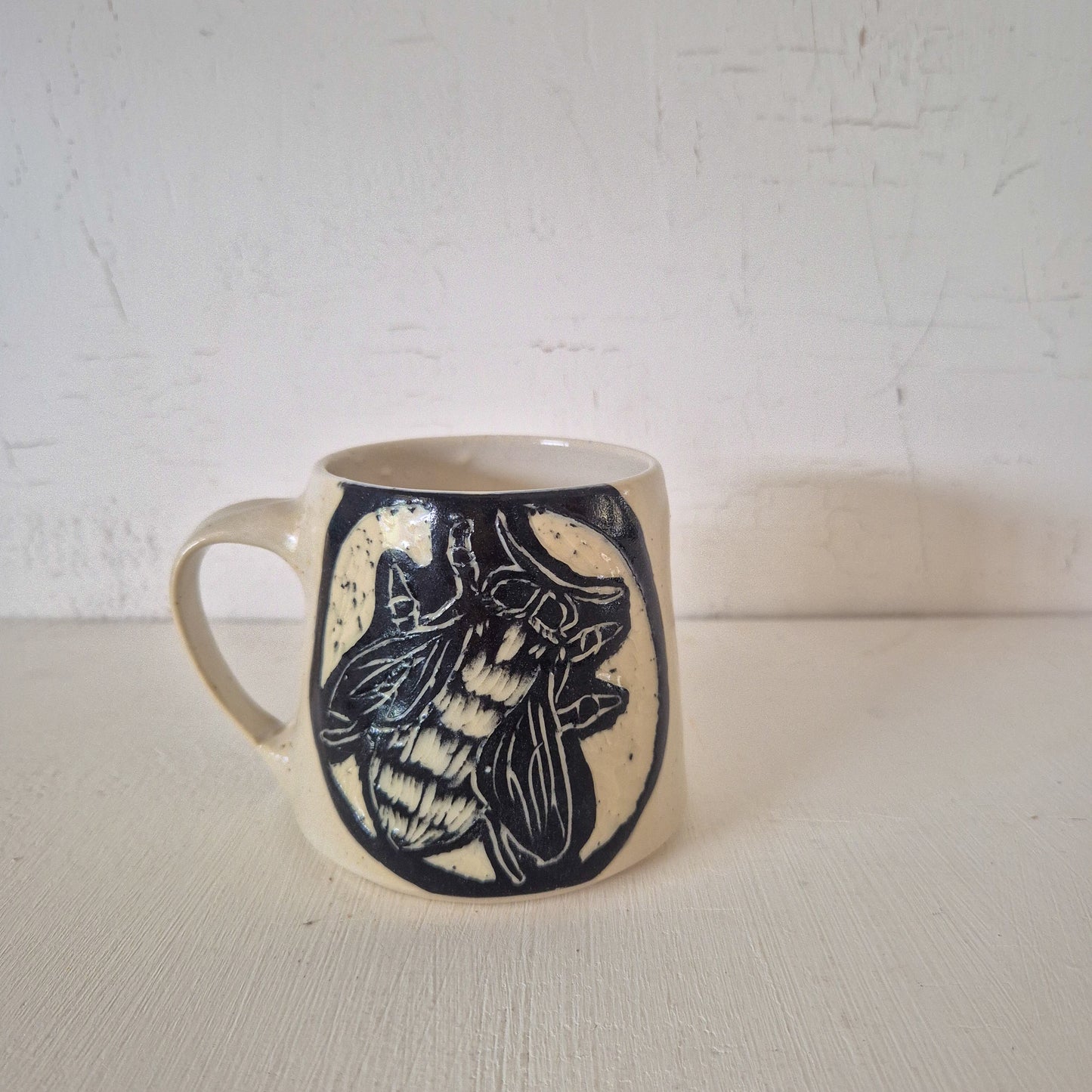 Blue Banded Bee Mug #3