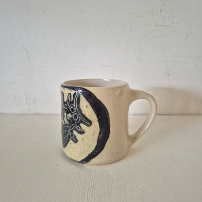 Blue Banded Bee Mug #4