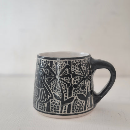 Magpie and Cockatoo Mug all over