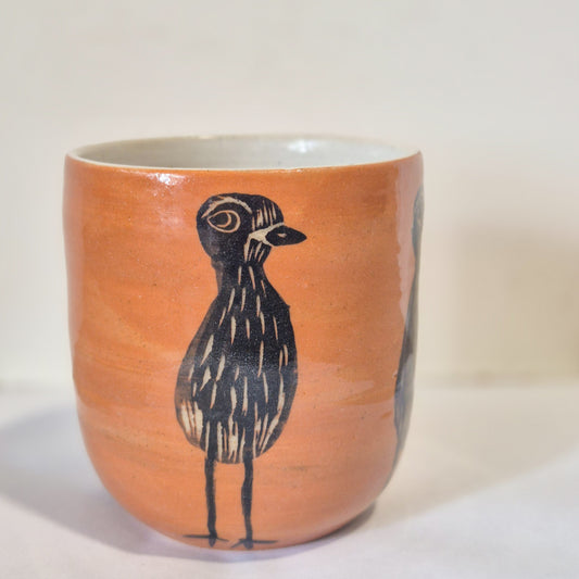 Orange Bush Stone Curlew Tumbler