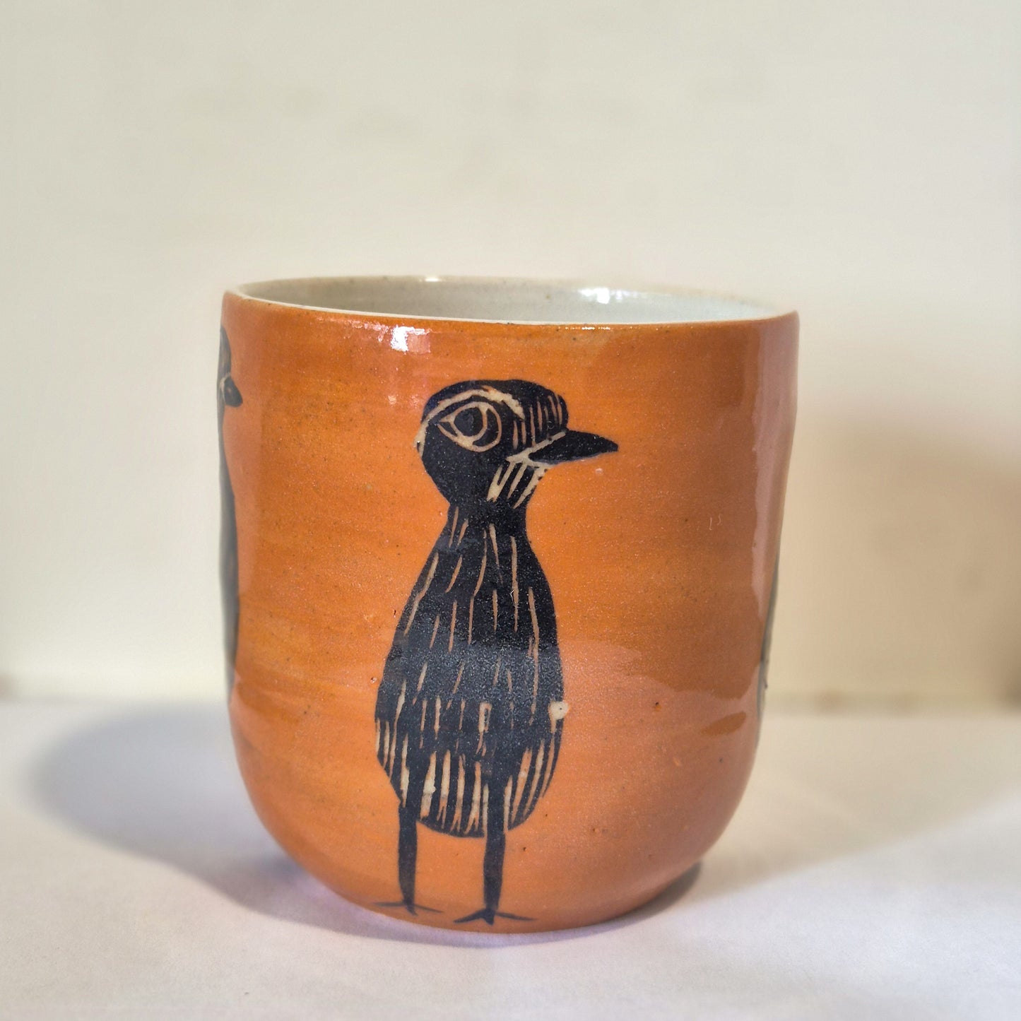 Orange Bush Stone Curlew Tumbler