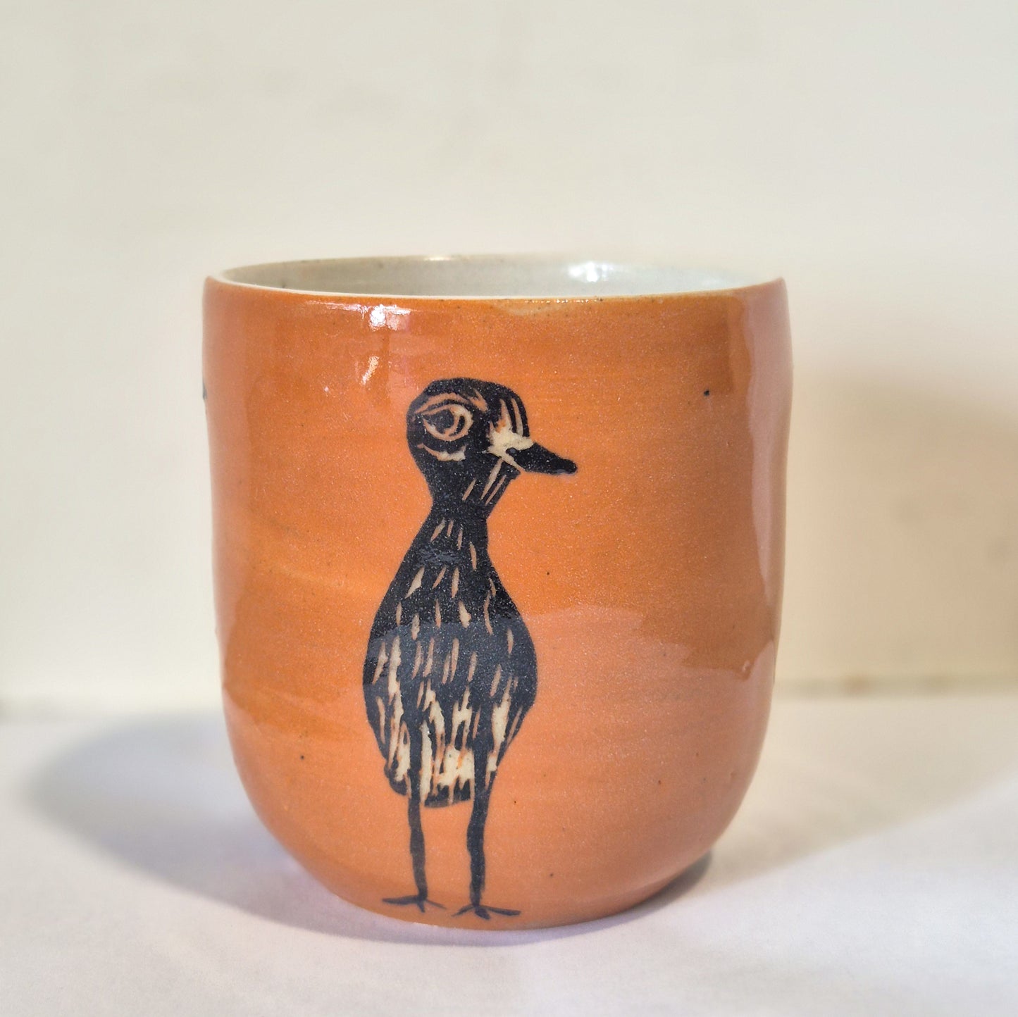 Orange Bush Stone Curlew Tumbler
