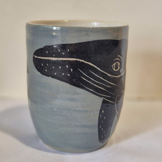 Blue Hump Back Whale Tumbler B