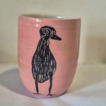 Pink Bush Stone Curlew Tumbler