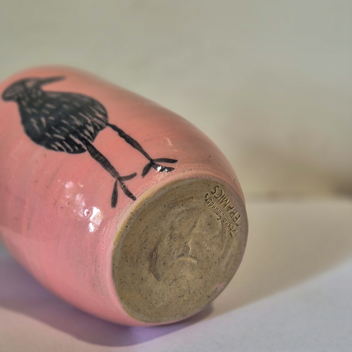 Pink Bush Stone Curlew Tumbler