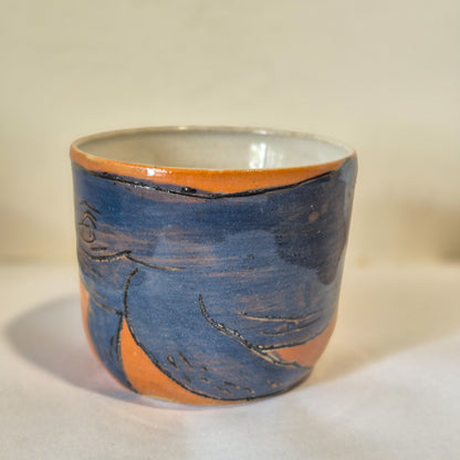 Orange Hump Back Whale Tumbler