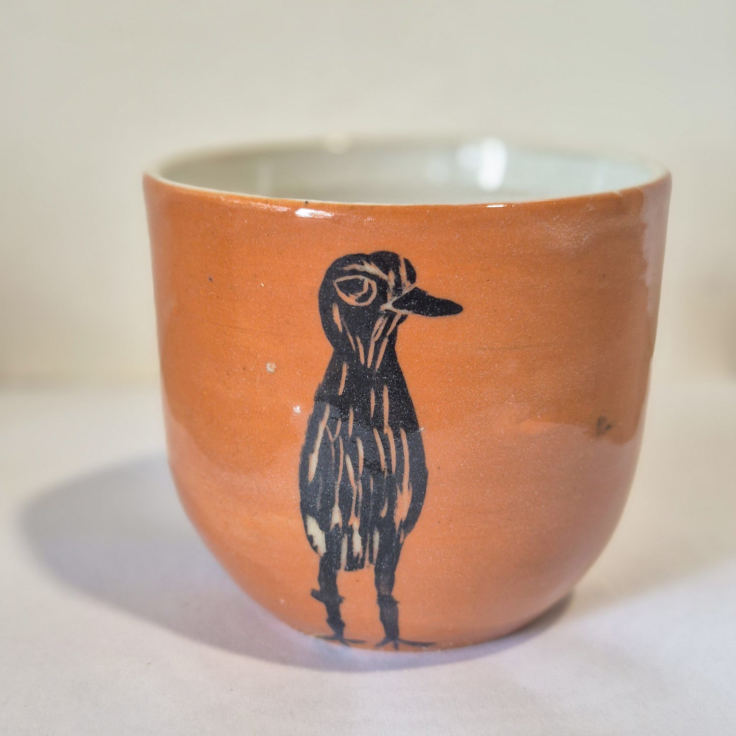 Orange Bush Stone Curlew Tumbler B