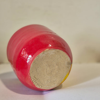 Red and Yellow Bush Stone Curlew Tumbler C