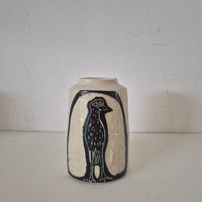 Bush Stone Curlew Vase #1