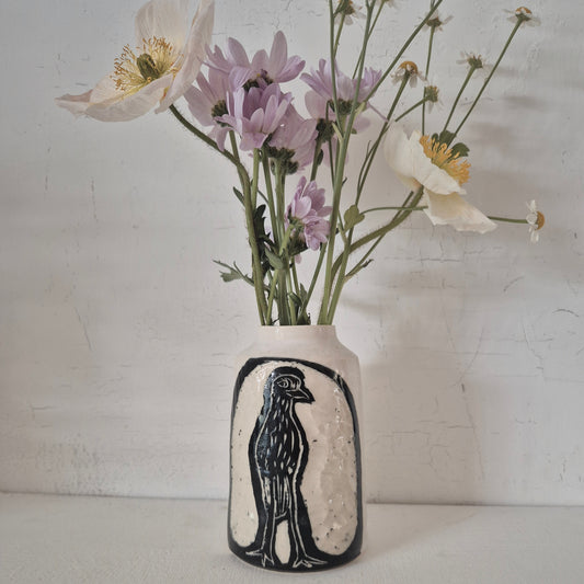 Bush Stone Curlew Vase #3