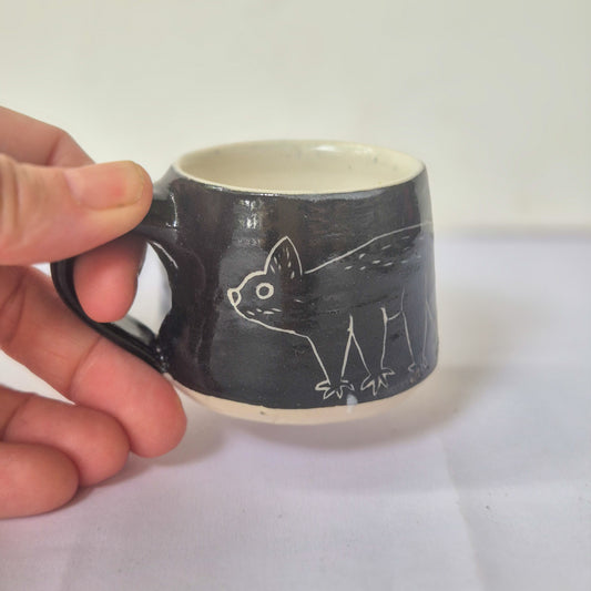 Possum Espresso black background
